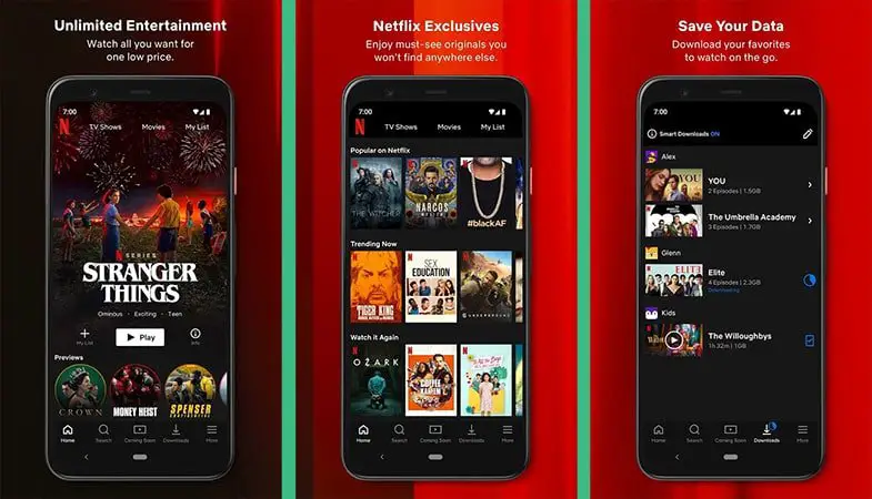 netflix entertainment app for android